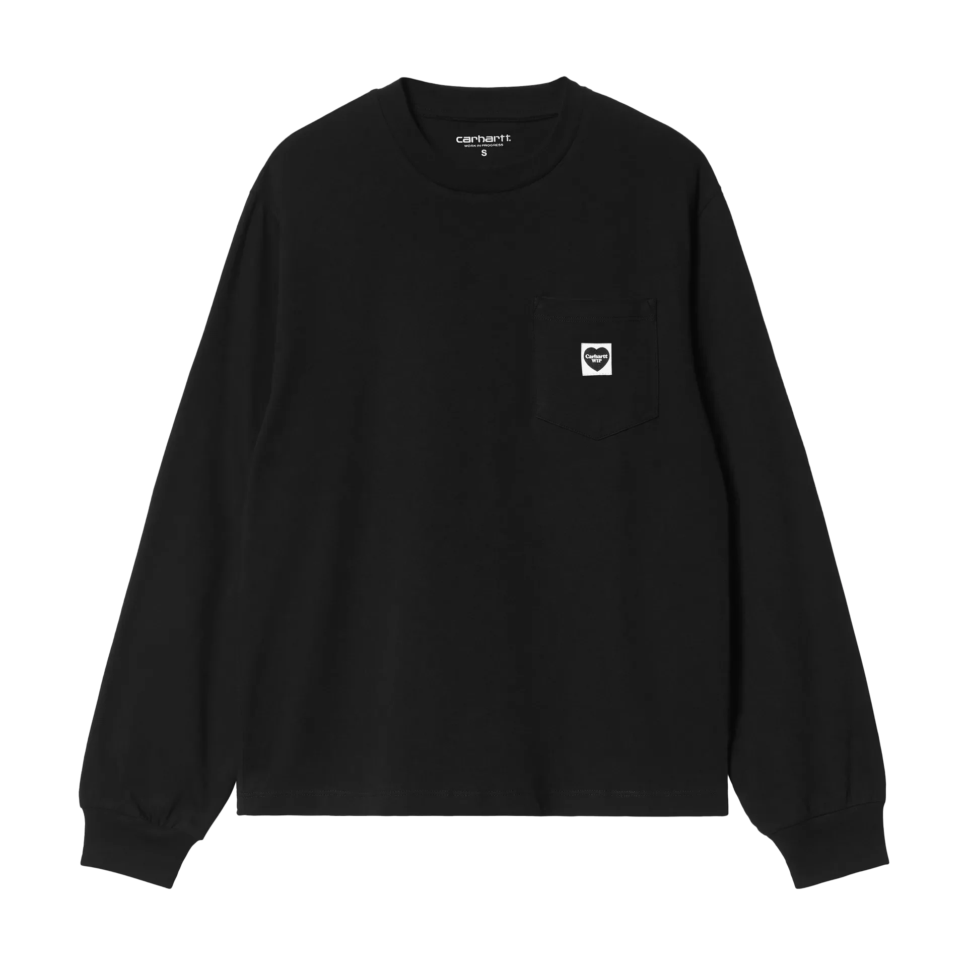 W' L/S Pocket Small Heart T-Shirt