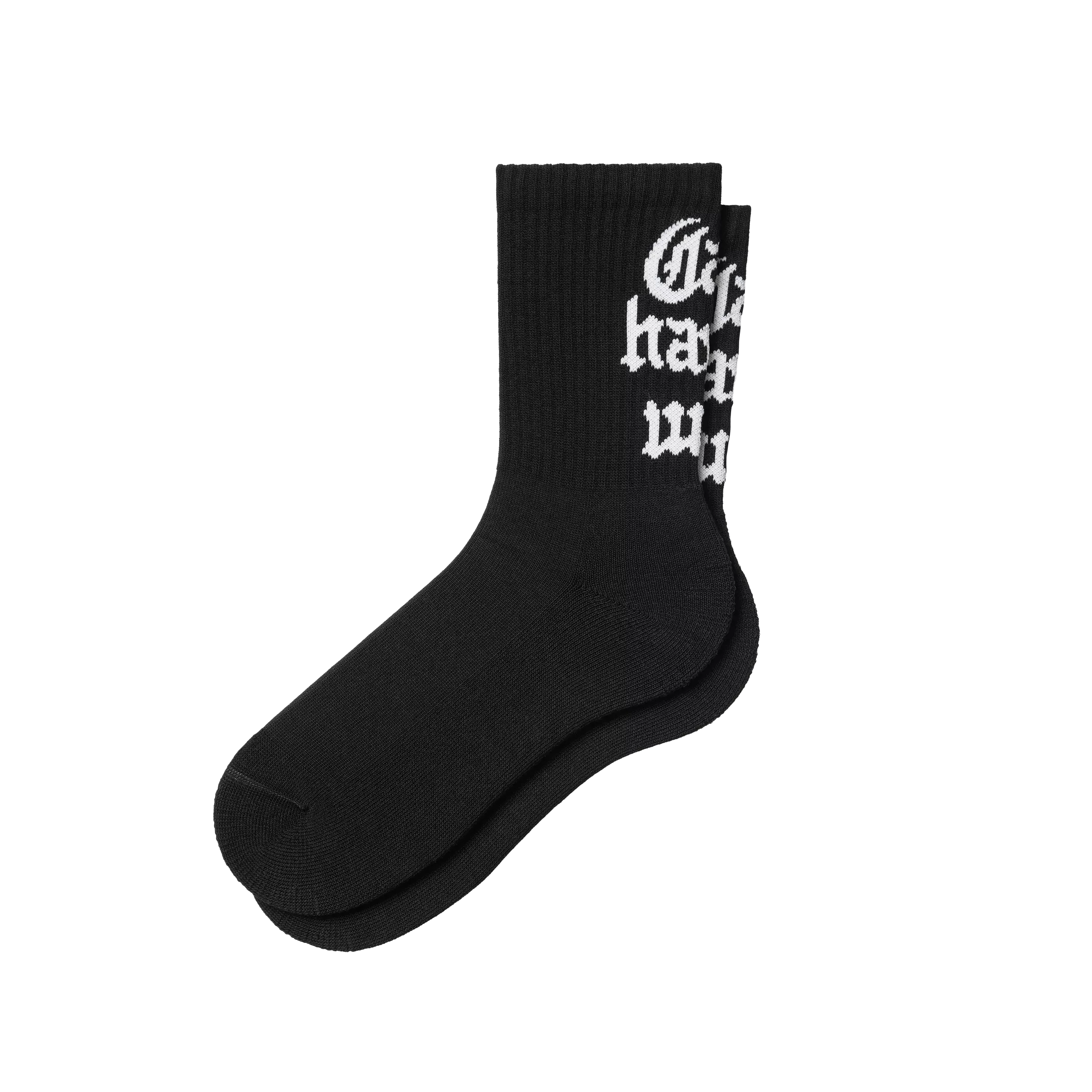 W' Blackletter Socks